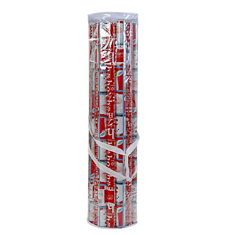 ProPik Gift Wrap Organizer, Wrapping Paper Storage Bag, Fits Holiday Papers 40 Inch Long, Holds Up To 24 Rolls, Heavy Duty Clear PVC Bag with Handles (White & Clear) - Image 2